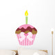 Cute Pink Cup Cake Wall Decal