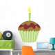 Cute Chocolate Cup Cake Wall Decal