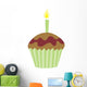 Cute Chocolate Cup Cake Wall Decal