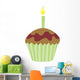 Cute Chocolate Cup Cake Wall Decal