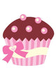 Cute Chocolate Cup Cake Wall Decal