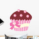 Cute Chocolate Cup Cake Wall Decal