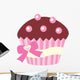 Cute Chocolate Cup Cake Wall Decal