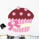 Cute Chocolate Cup Cake Wall Decal