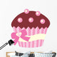 Cute Chocolate Cup Cake Wall Decal