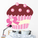 Cute Chocolate Cup Cake Wall Decal