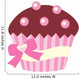 Cute Chocolate Cup Cake Wall Decal