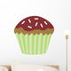 Cute Chocolate Cup Cake Wall Decal