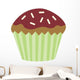 Cute Chocolate Cup Cake Wall Decal