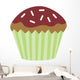 Cute Chocolate Cup Cake Wall Decal