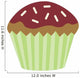 Cute Chocolate Cup Cake Wall Decal