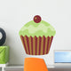 Cute Green Cup Cake Wall Decal