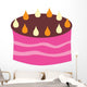 Pink Birthday Cake with Wall Decal