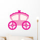 Pink Cinderella Carriage Wall Decal
