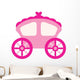 Pink Cinderella Carriage Wall Decal