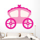 Pink Cinderella Carriage Wall Decal