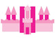 Pink Princess Castle Wall Decal