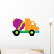 Cute Cement Truck Wall Decal