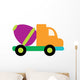 Cute Cement Truck Wall Decal