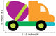 Cute Cement Truck Wall Decal