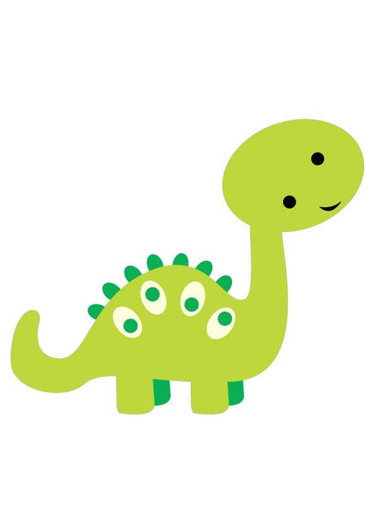 Cute Little Green Cartoon Wall Decal