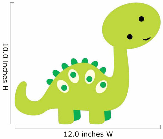 Cute Little Green Cartoon Wall Decal