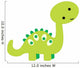 Cute Little Green Cartoon Wall Decal