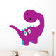 Cute Purple Baby Brontosaurus Wall Decal