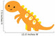 Cute Little Baby Dinosaur Wall Decal