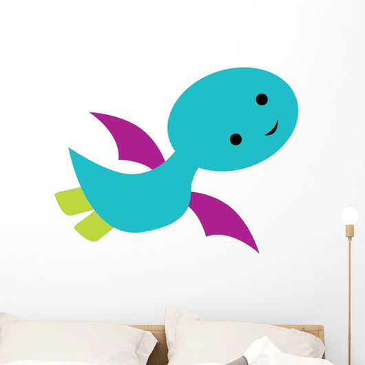 Cute Little Dinosaur Wall Decal