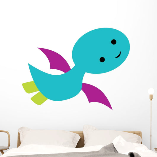 Cute Little Dinosaur Wall Decal