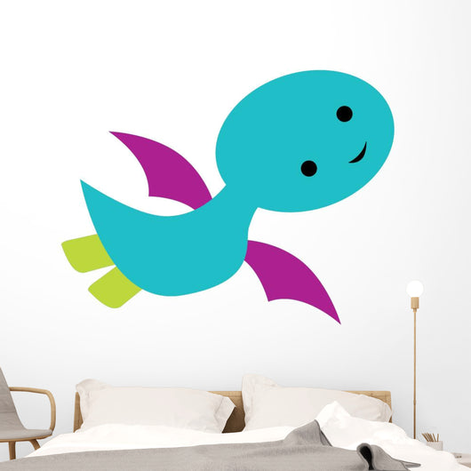 Cute Little Dinosaur Wall Decal
