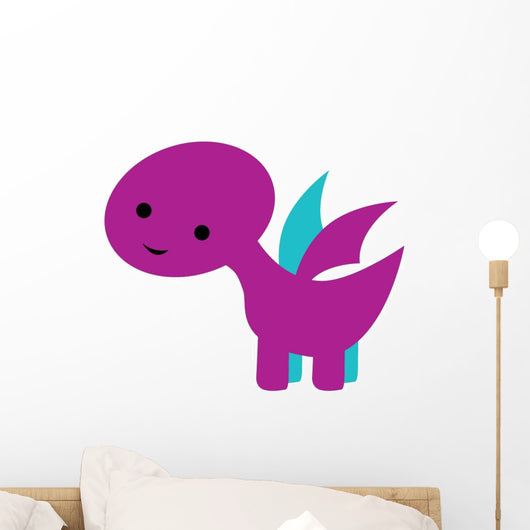 Cute Little Dinosaur Wall Decal