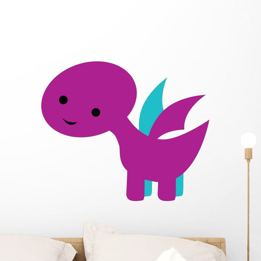 Cute Little Dinosaur Wall Decal