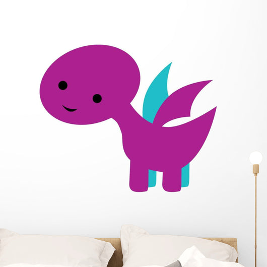 Cute Little Dinosaur Wall Decal