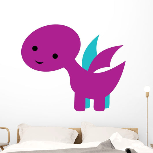 Cute Little Dinosaur Wall Decal