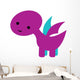 Cute Little Dinosaur Wall Decal
