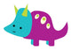 Cute Little Dinosaur Wall Decal