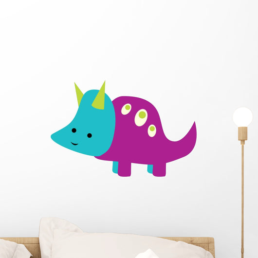 Cute Little Dinosaur Wall Decal