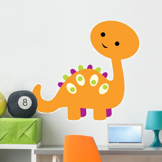 Cute Little Dinosaur Wall Decal