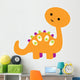 Cute Little Dinosaur Wall Decal