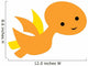 Cute Little Dinosaur Wall Decal