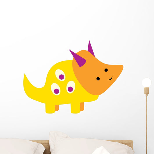 Cute Little Dinosaur Wall Decal