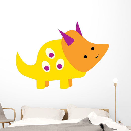 Cute Little Dinosaur Wall Decal