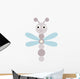 Cartoon Baby Dragonfly Wall Decal