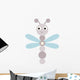 Cartoon Baby Dragonfly Wall Decal