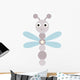 Cartoon Baby Dragonfly Wall Decal