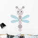 Cartoon Baby Dragonfly Wall Decal