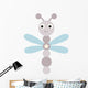 Cartoon Baby Dragonfly Wall Decal