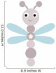 Cartoon Baby Dragonfly Wall Decal
